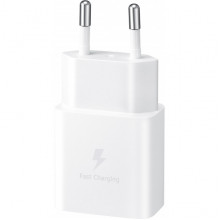 Мережевий зарядний пристрій Samsung 15W Power Adapter (w C to C Cable) White