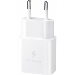 Мережевий зарядний пристрій Samsung 15W Power Adapter (w C to C Cable) White