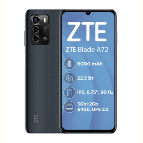 Смартфон ZTE Blade A72 3/64GB Dual Sim Gray