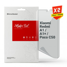 Набір гідрогелевої плівки ArmorStandart Clear + Matte для Xiaomi Redmi A1/A1+/Poco C50 (ARM66870)