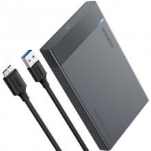 Зовнішня кишеня Ugreen для 2.5" HDD/SSD USB 3.0 US221 Black (30848)