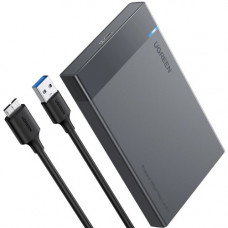 Зовнішня кишеня Ugreen для 2.5" HDD/SSD USB 3.0 US221 Black (30848)