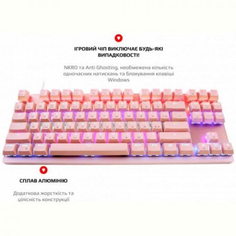 Клавіатура Motospeed K82 Outemu Blue Pink (mtk82pmb)