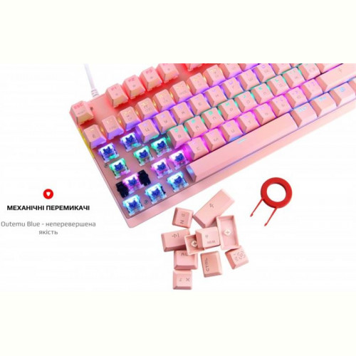 Клавіатура Motospeed K82 Outemu Blue Pink (mtk82pmb)