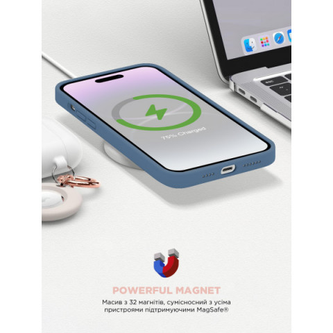 Чохол ArmorStandart ICON2 MagSafe для Apple iPhone 15 Plus Winter Blue (ARM72742)