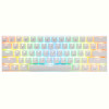 Клавіатура бездротова Motospeed CK62 Outemu Blue Ukr (mtck62wmb) White USB/Bluetooth