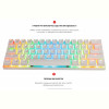 Клавіатура бездротова Motospeed CK62 Outemu Blue Ukr (mtck62wmb) White USB/Bluetooth