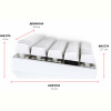 Клавіатура бездротова Motospeed CK62 Outemu Blue Ukr (mtck62wmb) White USB/Bluetooth