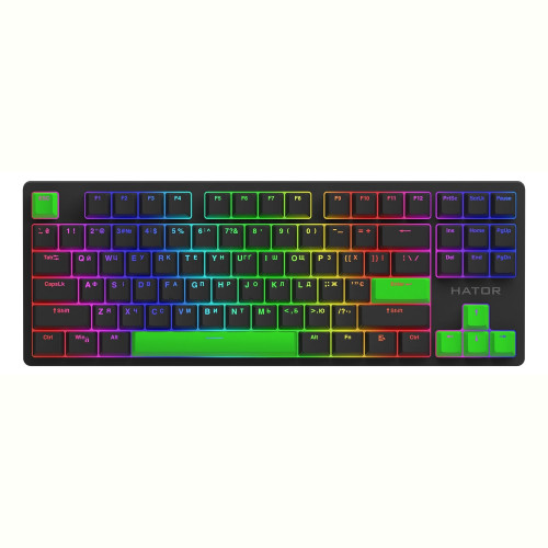 HATOR Green Lime PBT keycaps - ESC/SPACE/ENTER/R.SHIFT/ARROWS (HTS-710) Купити в Україні