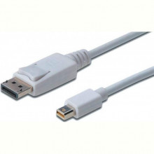 Кабель Assmann (AK-340102-010-W) MiniDisplayPort - DisplayPort (AM/AM), 1м, белый