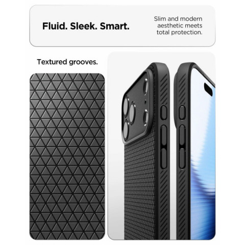 Чохол Spigen Liquid Air для iPhone 17 Pro Matte Black (ACS10331)