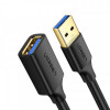 Кабель-подовжувач Ugreen US129 USB - USB (AM-AF), 3 м, Black (30127)