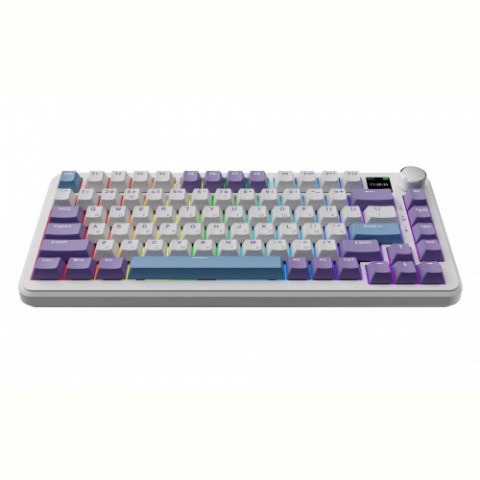 Клавіатура бездротова Ajazz AK820 MAX Magnetic Switches Purple (AK820MAX-M-PWB)
