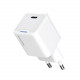 Мережевий зарядний пристрій ColorWay GaN Mini 25W PD Port PPS USB-C White (CW-CHS052PD-WT)