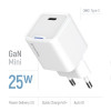 Мережевий зарядний пристрій ColorWay GaN Mini 25W PD Port PPS USB-C White (CW-CHS052PD-WT)