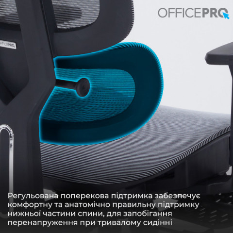 Крісло офісне OfficePro Skyline OC750-B-DG-DG Купити в Україні