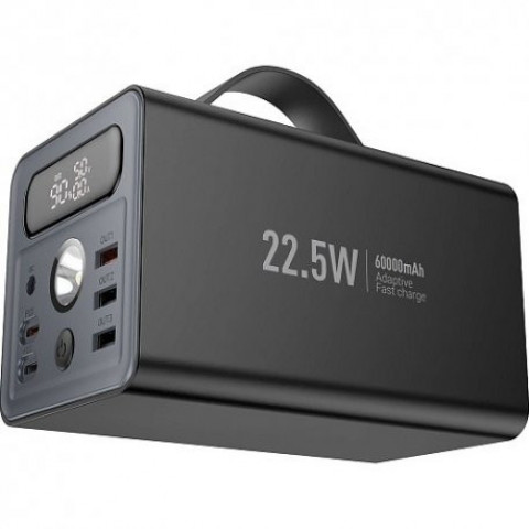 Зовнішній акумулятор Power Bank Hoco J138 Distant 60000mAh 22.5W+PD20W Black