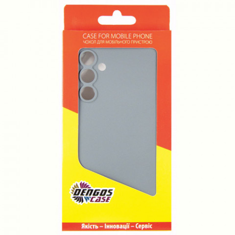 Чохол-накладка Dengos для Samsung Galaxy M35 5G SM-M356 Grey (DG-KM-101) + захисне скло