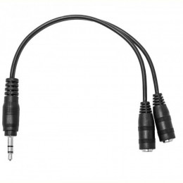 Аудіо-кабель XoKo SC-005M 2х3.5мм-M/3.5 мм-F Black