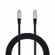 Кабель Grand-X USB Type-C - USB Type-C, Power Delivery, 65W, 1м, Black (TPC-02)