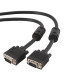 Кабель Cablexpert VGA-VGA HD15M/HD15M з 2-ма фер. кільцями, подвійний екран, чорний, 3 м (CC-PPVGA-10-B)