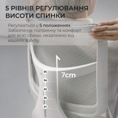 Офісне крісло Sihoo Doro S100 Mesh White (S100-M302)