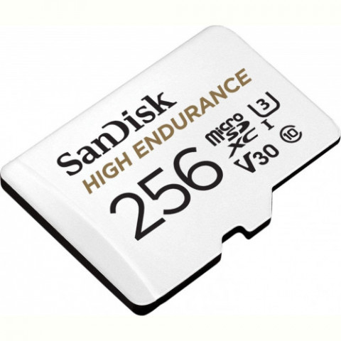Карта пам`ятi MicroSDXC 256GB UHS-1/U3 Class 10 SanDisk High Endurance R100/W40MB/s + SD-адаптер (SDSQQNR-256G-GN6IA)