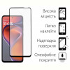 Захисне скло Dengos для Motorola G15/G15 Power Black Full Glue (TGFG-397)