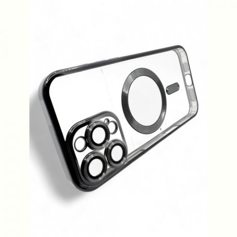 Чохол-накладка BeCover TPU Chrome Case MagSafe для Apple iPhone 16 Pro Black (712080)