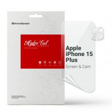 Набір гідрогелевої плівки ArmorStandart Clear для екрана + камера для Apple iPhone 15 Plus (ARM80712)