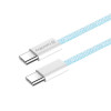 Кабель ColorWay USB Type-C + USB Type-C (M/M), 3.0 А, 1 м, Blue (CW-CBPDCC061-BL)