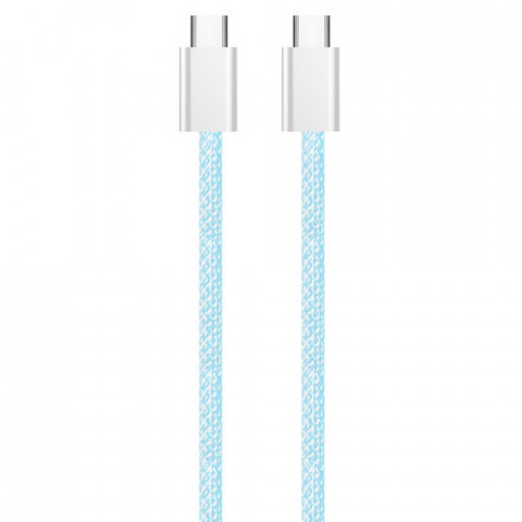 Кабель ColorWay USB Type-C + USB Type-C (M/M), 3.0 А, 1 м, Blue (CW-CBPDCC061-BL)