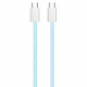 Кабель ColorWay USB Type-C + USB Type-C (M/M), 3.0 А, 1 м, Blue (CW-CBPDCC061-BL)
