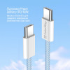 Кабель ColorWay USB Type-C + USB Type-C (M/M), 3.0 А, 1 м, Blue (CW-CBPDCC061-BL)