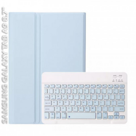 Чохол з бездротовою клавіатурою BeCover для Samsung Galaxy Tab A9 SM-X115 Light Blue (712358)