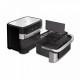 Мультипіч Tefal Dual Easy Fry Flex, 2700Вт, чаша-5.5+3.5л, сенсорне керув., з віконцем, 2 чаши, гриль, пластик, чорний-нерж. сталь