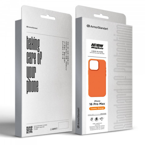 Чохол ArmorStandart ICON2 MagCase для Apple iPhone 16 Pro Max Cosmic Orange (ARM89280)