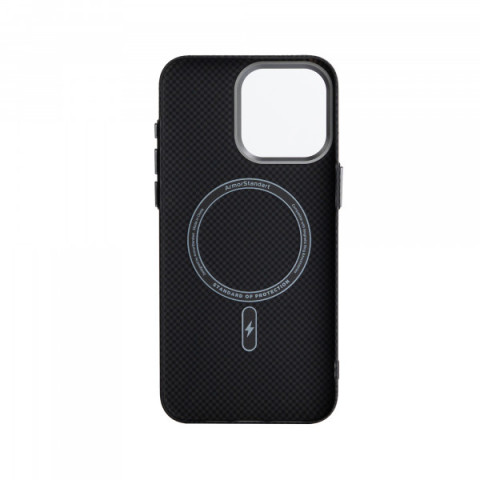 Чохол ArmorStandart LikeCarbon2 MagCase для Apple iPhone 16 Pro Max Kevlar Black (ARM88382)