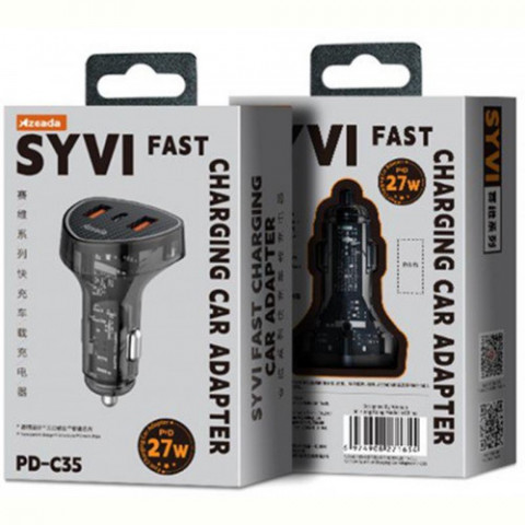 Автомобільний зарядний пристрій Proda Azeada SYVI PD-C35 (2USB 3A