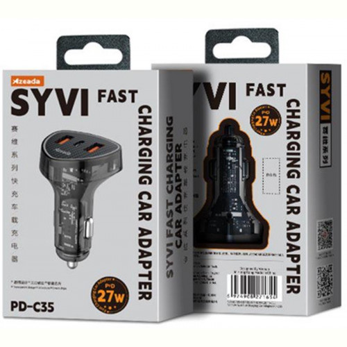 Автомобільний зарядний пристрій Proda Azeada SYVI PD-C35 (2USB 3A