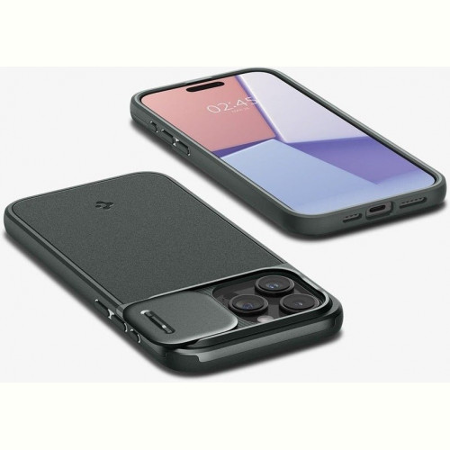 Чохол-накладка Spigen Optik Armor MagFit для Apple iPhone 15 Pro Max Abyss Green (ACS06600)