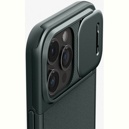 Чохол-накладка Spigen Optik Armor MagFit для Apple iPhone 15 Pro Max Abyss Green (ACS06600)