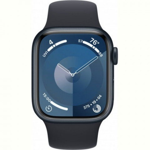 Смарт-годинник Apple Watch Series 9 GPS + Cellular 45mm Midnight Aluminum Case w. Midnight Sport Band - S/M (MRMC3) (US) Купити в Україні