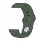 Силіконовий ремінець BeCover для Xiaomi iMi KW66/Mi Watch Color/Haylou LS01/Watch S1 Active Pine-Green (706362)