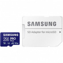 Карта пам`яті MicroSDXC 256GB UHS-I/U3 Class 10 Samsung Pro Plus + SD-адаптер (MB-MD256SA/EU)