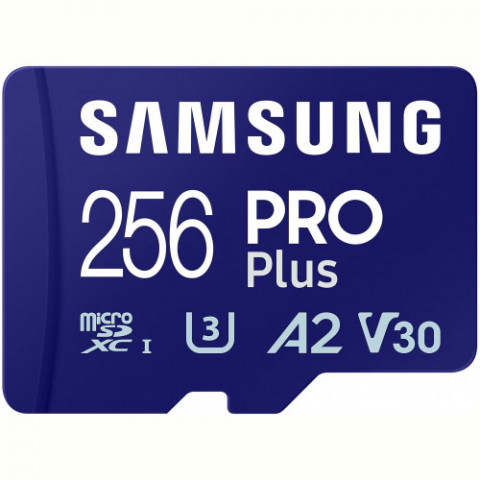Карта пам`яті MicroSDXC 256GB UHS-I/U3 Class 10 Samsung Pro Plus + SD-адаптер (MB-MD256SA/EU)