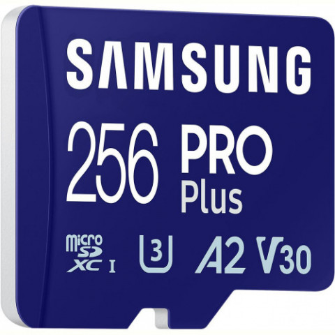 Карта пам`яті MicroSDXC 256GB UHS-I/U3 Class 10 Samsung Pro Plus + SD-адаптер (MB-MD256SA/EU)