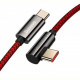 Кабель Baseus Legend Series Elbow USB-C-USB-C, 2м, Red (CACS000709)