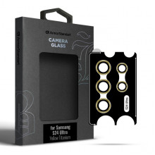 Захисне скло для камери ArmorStandart Supreme Black Icon для Samsung S24 Ultra Yellow Titanium (ARM76604)