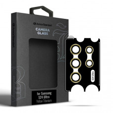 Захисне скло для камери ArmorStandart Supreme Black Icon для Samsung S24 Ultra Yellow Titanium (ARM76604)
